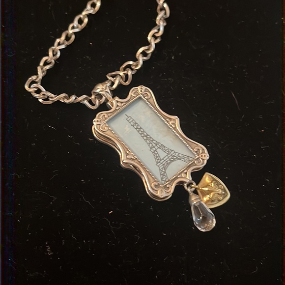 RARE Silpada Sterling Silver Rep Exclusive Award Fleur de lis Necklace - Picture 2 of 9